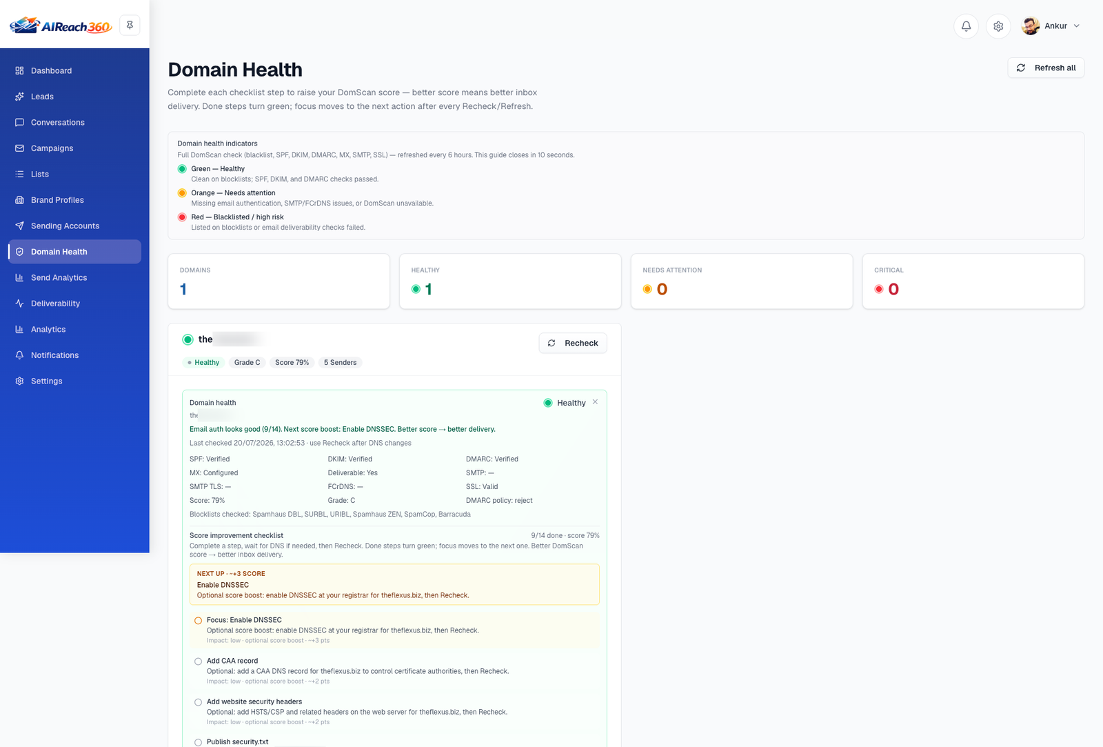Domain health
